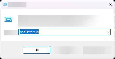 Locate Autostart folder in Windows using shell:startup in Run dialog